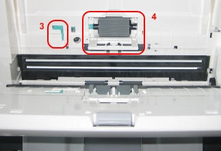 Canon scanner roller door open